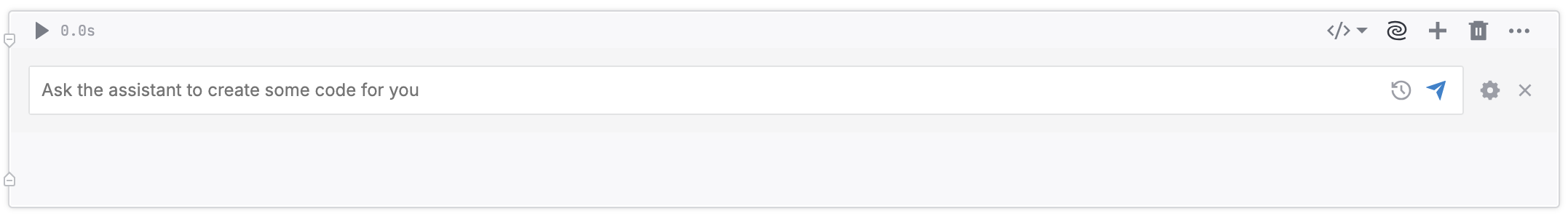 Ask AI in a code cell Ask AI in a code cell