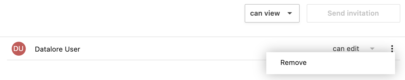 Revoke an invitation