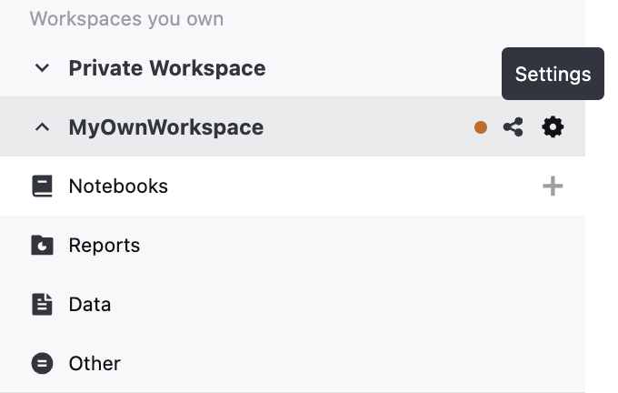 workspace settings icon workspace settings icon
