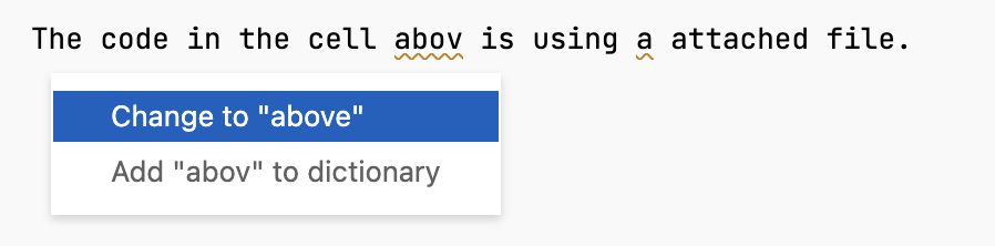 Provide text for your code | Datalore Documentation