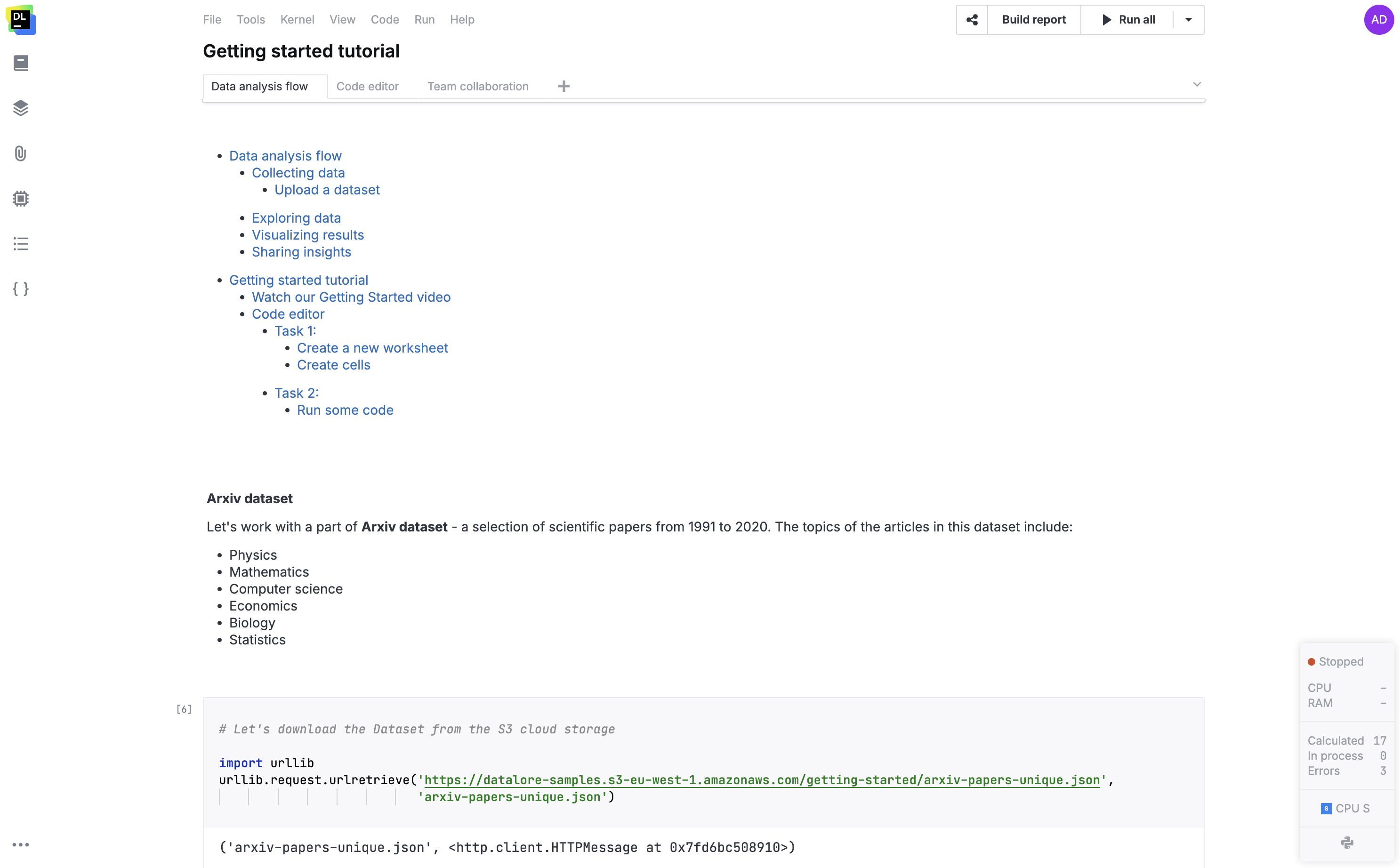 Editor page Editor page