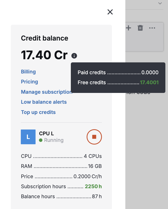 Machines window Machines window