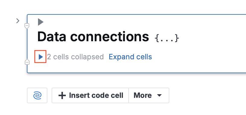 Running collapsed cells Running collapsed cells