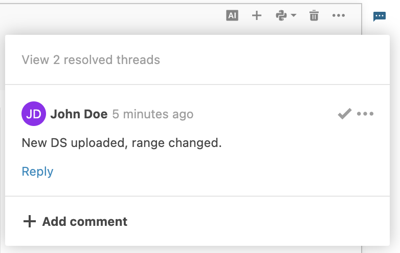 View resolved threads View resolved threads
