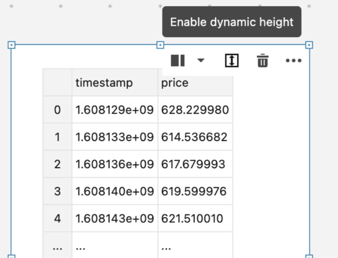 Enabling dynamic height Enabling dynamic height