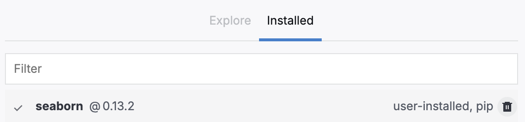 Remove package icon
