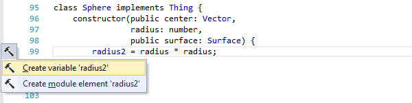 ReSharper: TypeScript context actions. Create from usage ReSharper: TypeScript context actions. Create from usage