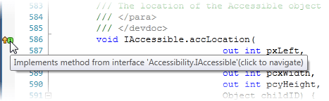 dotPeek: Navigate to base symbols from code viewer gutter dotPeek: Navigate to base symbols from code viewer gutter