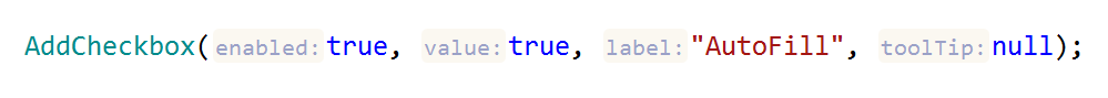 ReSharper: inline parameter name hints help understand arguments in a method call