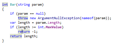 ReSharper highlights function exits