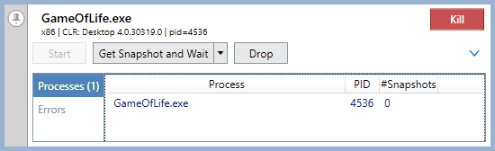 Coverage Controller dialog