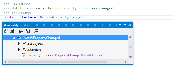 Locating a library type in the Assembly Explorer Locating a library type in the Assembly Explorer