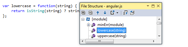 ReSharper: File Structure for JavaScript files ReSharper: File Structure for JavaScript files