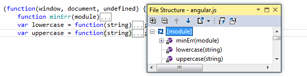 ReSharper: File Structure for JavaScript files ReSharper: File Structure for JavaScript files