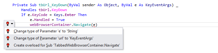ReSharper: Visual Basic support. Change type quick-fix ReSharper: Visual Basic support. Change type quick-fix