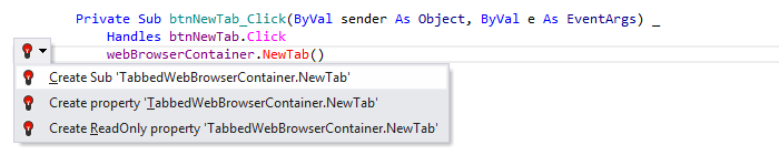 ReSharper: Visual Basic support. Create method from usage ReSharper: Visual Basic support. Create method from usage