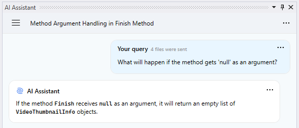 ReSharper: Ask AI ReSharper: Ask AI