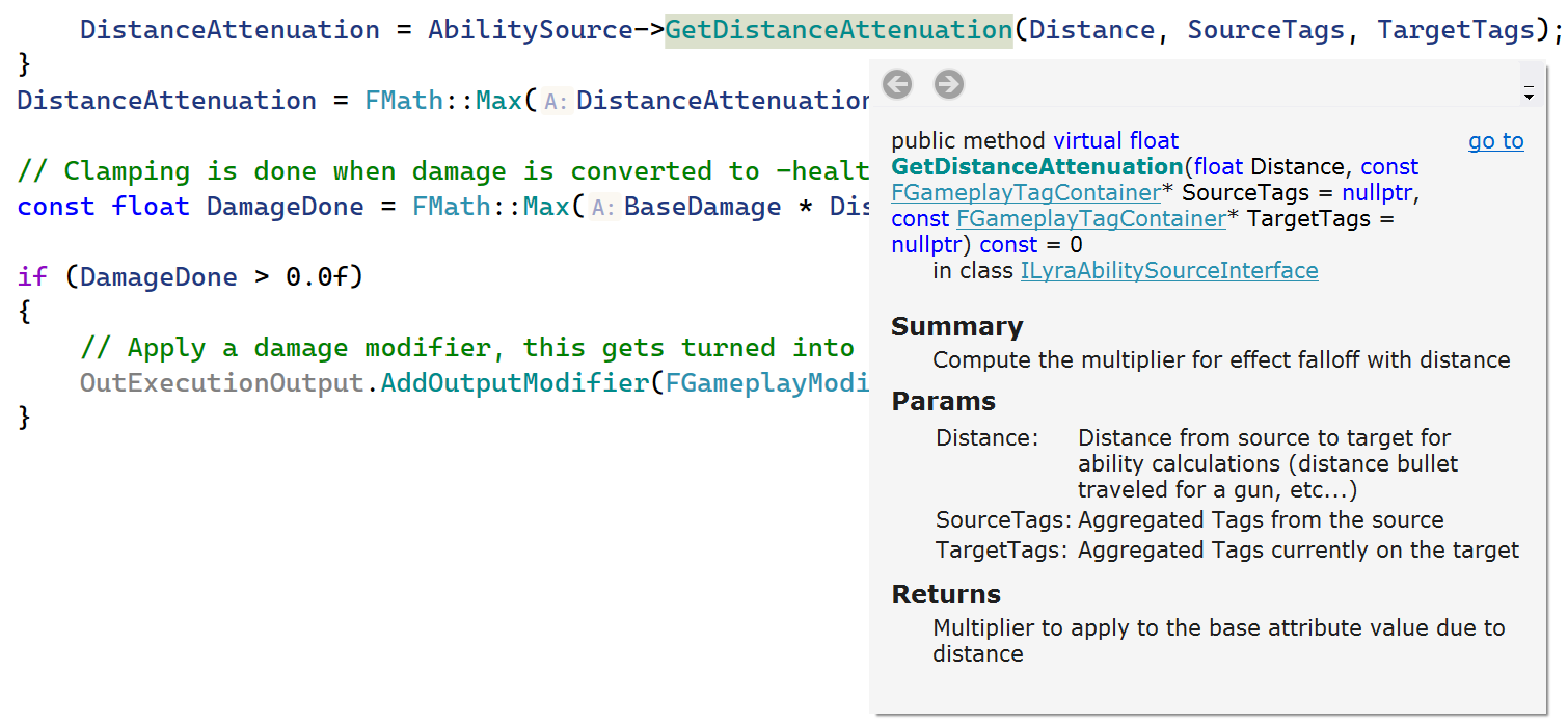 Doxygen comments in Quick Documentation Doxygen comments in Quick Documentation