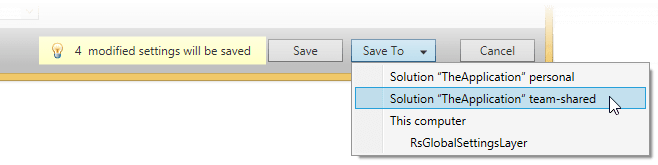 Save or Save To in ReSharper options Save or Save To in ReSharper options
