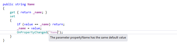 ReSharper：INotifyPropertyChanged 支持