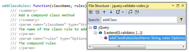 ReSharper：JavaScript 文件的文件结构
