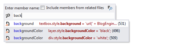 ReSharper：在 JavaScript 中转到文件成员