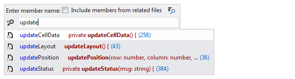 ReSharper：在 TypeScript 中“转到文件成员”