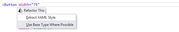 ReSharper：提取 XAML 样式重构