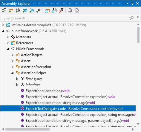 ReSharper 的 Assembly Explorer 窗口
