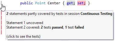 dotCover：多测试覆盖率高亮