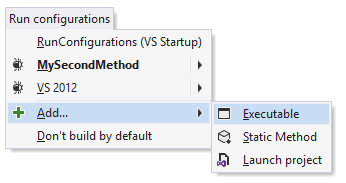 ReSharper：添加新的运行配置