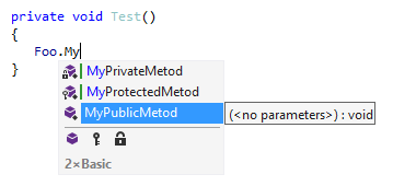 双重基础补全。 使用非公共成员 双重基础补全。 使用非公共成员