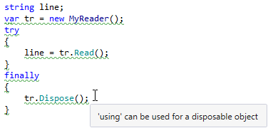 ReSharper's custom inspections. Descriptions for the inspection and the quick-fix ReSharper's custom inspections. Descriptions for the inspection and the quick-fix