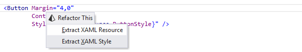 ReSharper：提取 XAML 资源重构
