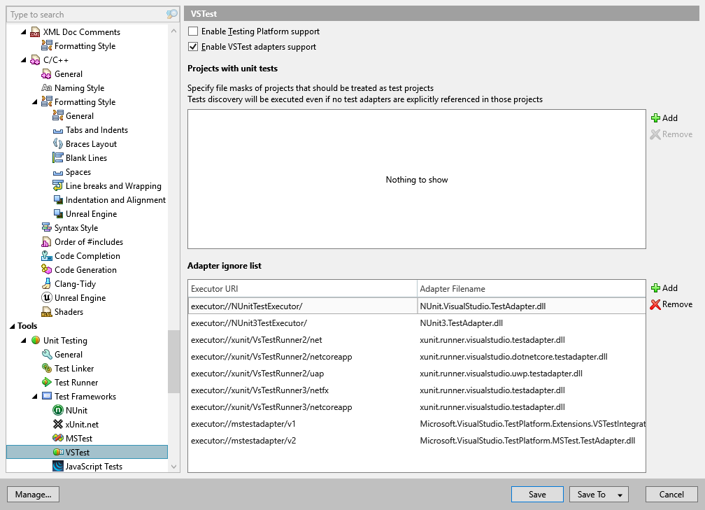 ReSharper options: Tools | Unit Testing | Test Frameworks | VSTest