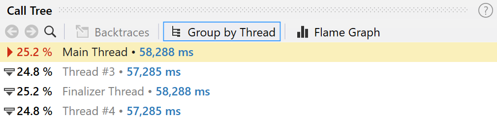 按线程分组 按线程分组