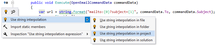ReSharper 帮助实现新 C# 功能