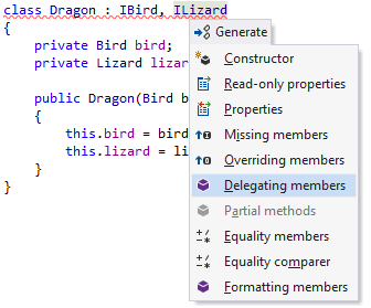 使用 ReSharper 创建装饰器