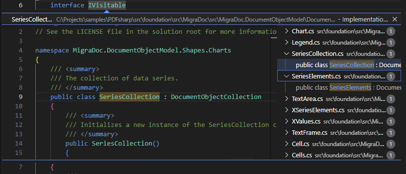 ReSharper for Visual Studio Code: Go to implementations in C#
