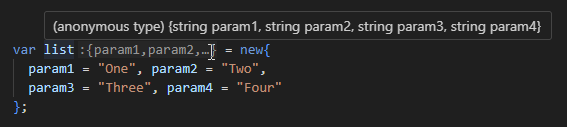 ReSharper for Visual Studio Code: Inlay hints. long type name