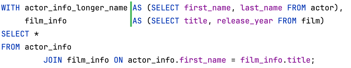 对齐所有 AS 关键字功能已启用
