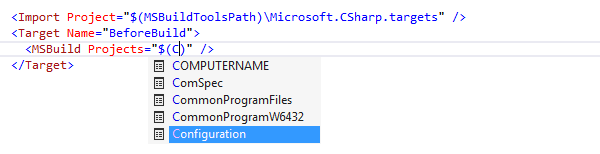 ReSharper: Code completion in MSBuild ReSharper: Code completion in MSBuild