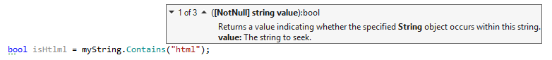 ReSharper: Parameter information ReSharper: Parameter information