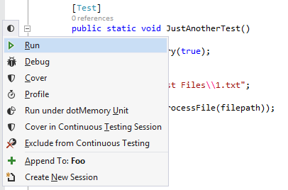 在 Visual Studio 中分析测试