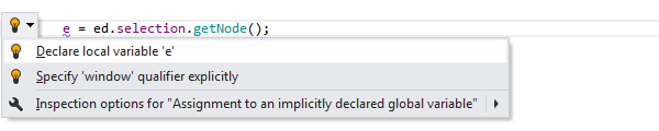 ReSharper: Declare local variable quick-fix in JavaScript ReSharper: Declare local variable quick-fix in JavaScript