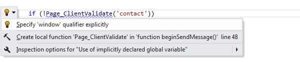 ReSharper: Specify qualifier explicitly quick-fix in JavaScript ReSharper: Specify qualifier explicitly quick-fix in JavaScript