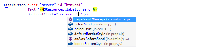 ReSharper: Code completion in ASP.NET ReSharper: Code completion in ASP.NET