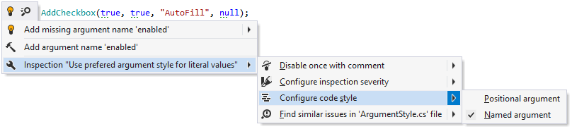 Changing the preference for named/positional arguments in the editor Changing the preference for named/positional arguments in the editor