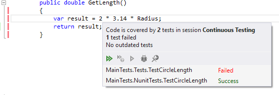 dotCover: A popup with unit tests that cover the statement dotCover: A popup with unit tests that cover the statement