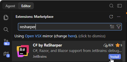 Install ReSharper in Devin Desktop Install ReSharper in Devin Desktop